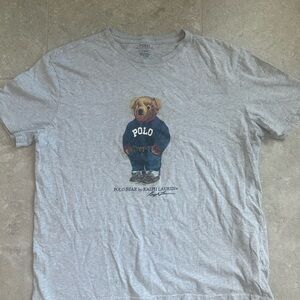 Polo by Ralph Lauren Gray tshirt Large men’s teddy bear with jeans sweater